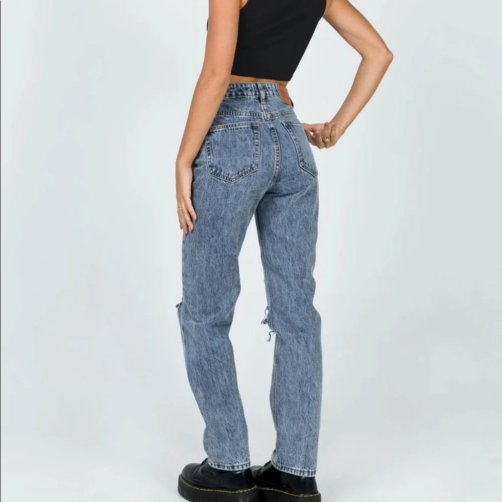 Intentions straight leg knee rip jeans - Picture 5 of 5